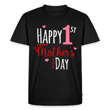 Happy Mothers Day Mother's Day Mother's Day Gift - Men's Premium Organic T-Shirt - black - Front - Nico (187cm)