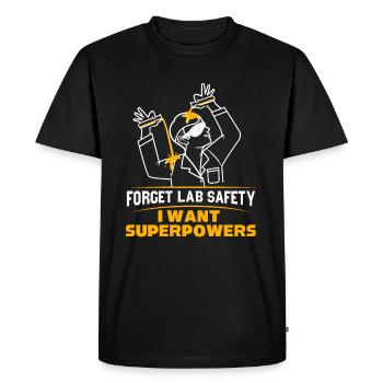 Chimie Chimiste Laboratoire Dire Un Cadeau De Laboratoire - T-shirt Premium bio Homme - noir - Devant - Nico (187cm)