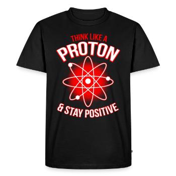 Physique Chimie Proton Stay Positive Gift - T-shirt Premium bio Homme - noir - Devant - Nico (187cm)