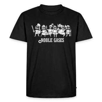 Chimie Chimie Tableau périodique Don de gaz rares - T-shirt Premium bio Homme - noir - Devant - Nico (187cm)