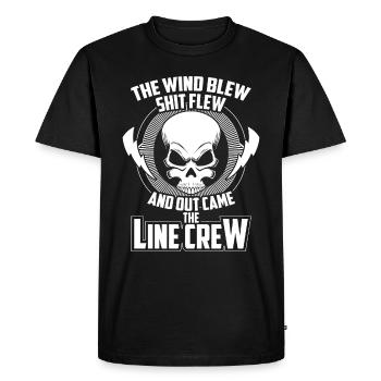 Lineman mains electrician heavy electrician lightning - Men's Premium Organic T-Shirt - black - Front - Nico (187cm)