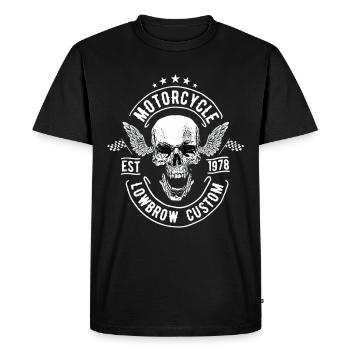 Moto motocyclistes motocyclistes motocyclistes cadeau - T-shirt Premium bio Homme - noir - Devant - Nico (187cm)