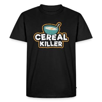 Cereal Killer Müsli marshmallows cadeau - T-shirt Premium bio Homme - noir - Devant - Nico (187cm)