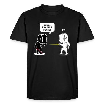 Escrime Escrimeur Florett Degen cadeau - T-shirt Premium bio Homme - noir - Devant - Nico (187cm)