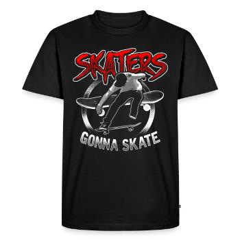 Skater Skateboard Skating SK8 Cadeau Ollie - T-shirt Premium bio Homme - noir - Devant - Nico (187cm)