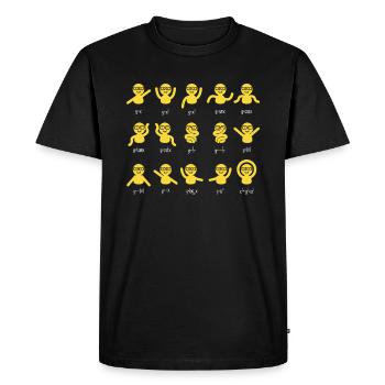 Math mathematician math teacher functions - Men's Premium Organic T-Shirt - black - Front - Nico (187cm)