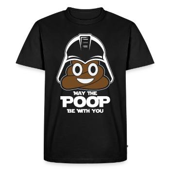 Merde Pile de Nerd Geek Science Fiction Science-fiction - T-shirt Premium bio Homme - noir - Devant - Nico (187cm)