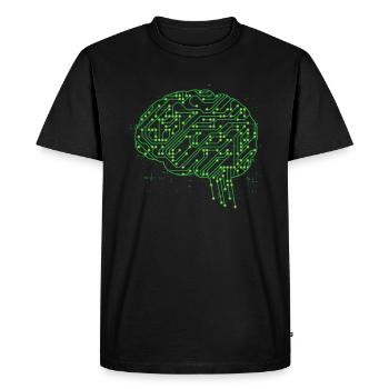 Intelligence artificielle de l'intelligence artificielle Neuroscience - T-shirt Premium bio Homme - noir - Devant - Nico (187cm)