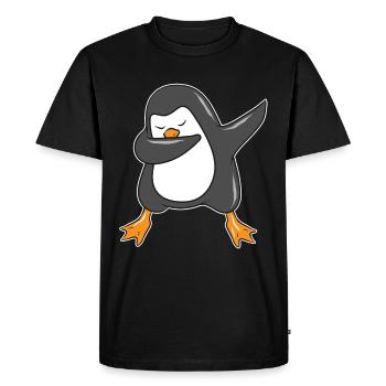 Dabbing Dab Pingouin bébé - T-shirt Premium bio Homme - noir - Devant - Nico (187cm)
