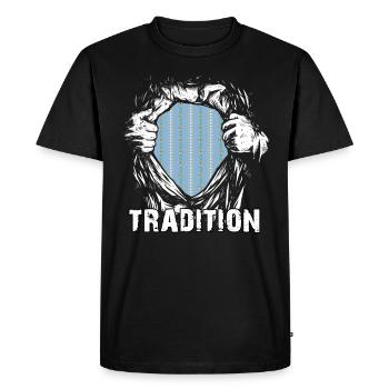 Switzerland Tradition Patriot Edelweiss Shirt Hero - Men's Premium Organic T-Shirt - black - Front - Nico (187cm)