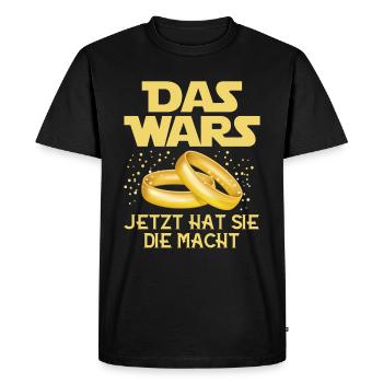 JGA Junggesellenabschied Polterabend Das Wars - Männer Premium Bio T-Shirt - Schwarz - Vorne - Nico (187cm)