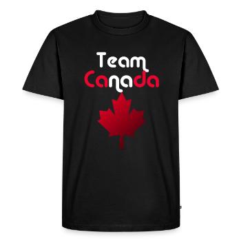 Team Canada - Men's Premium Organic T-Shirt - black - Front - Nico (187cm)