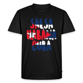 Salsa La Havane Cuba - T-shirt Premium bio Homme - noir - Devant - Nico (187cm)