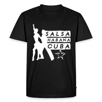 Salsa La Havane Cuba - T-shirt Premium bio Homme - noir - Devant - Nico (187cm)