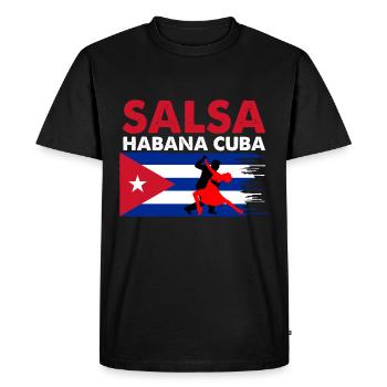 Salsa La Havane Cuba - T-shirt Premium bio Homme - noir - Devant - Nico (187cm)