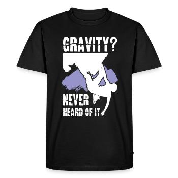 Gravity Wildlife - T-shirt Premium bio Homme - noir - Devant - Nico (187cm)