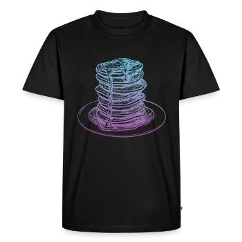 Icône de crêpes crêpes - T-shirt Premium bio Homme - noir - Devant - Nico (187cm)