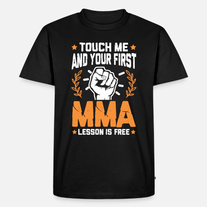 Mixed Martial Arts Faust - Männer Premium Bio T-Shirt - Schwarz