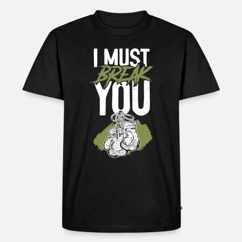 Match de boxe victoire - T-shirt Premium bio Homme - noir