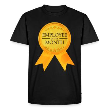 Personnel du mois - Personnel du mois - T-shirt Premium bio Homme - noir - Devant - Nico (187cm)