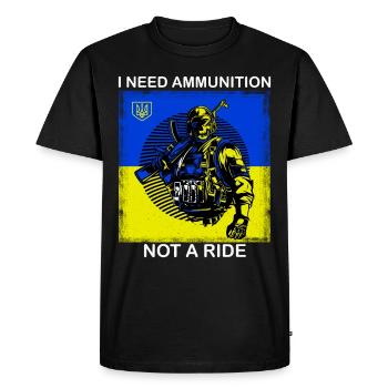 Paix L’Ukraine se tient avec l’Ukraine stop à la guerre Kiev h - T-shirt Premium bio Homme - noir - Devant - Nico (187cm)
