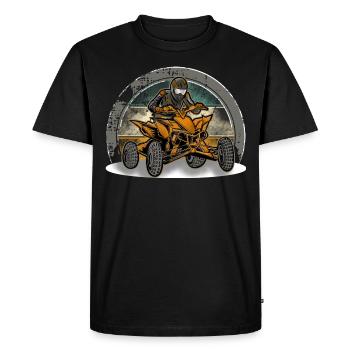 Quad VTT Tout-terrain Quad Riders - T-shirt Premium bio Homme - noir - Devant - Nico (187cm)