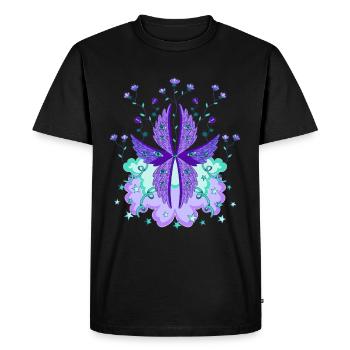 Ange Séraphin Violet Séraphin bibliquement exact - T-shirt Premium bio Homme - noir - Devant - Nico (187cm)
