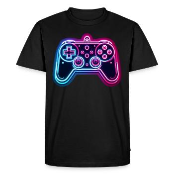 Gaming - Console - Controller on Video Games - Men's Premium Organic T-Shirt - black - Front - Nico (187cm)