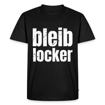 Stay relaxed relax cool saying gift - Men's Premium Organic T-Shirt - black - Front - Nico (187cm)