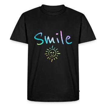 Festival Sun Laughter Fun Summer Dancing Gift - Men's Premium Organic T-Shirt - black - Front - Nico (187cm)