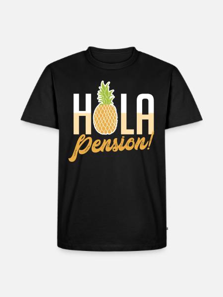 Pension Ruhestand - Männer Premium Bio T-Shirt - Schwarz