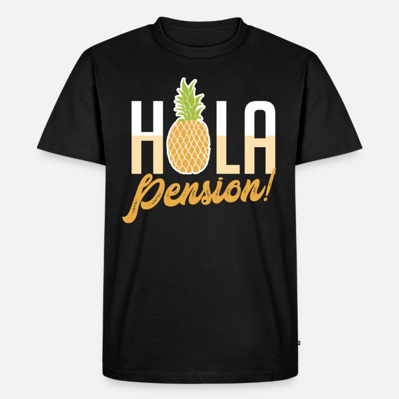 Pension Ruhestand - Männer Premium Bio T-Shirt - Schwarz