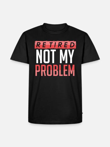 Pension Rente Ruhestand - Männer Premium Bio T-Shirt - Schwarz