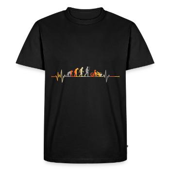 Heartbeat Handbike - Men's Premium Organic T-Shirt - black - Front - Nico (187cm)