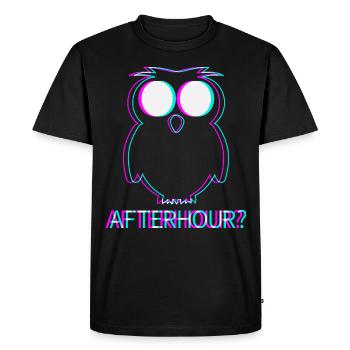 Afterhour Techno Raver Electro Rave Music Club - Men's Premium Organic T-Shirt - black - Front - Nico (187cm)