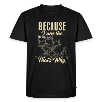Réalisateur de films - T-shirt Premium bio Homme - noir - Devant - Nico (187cm)