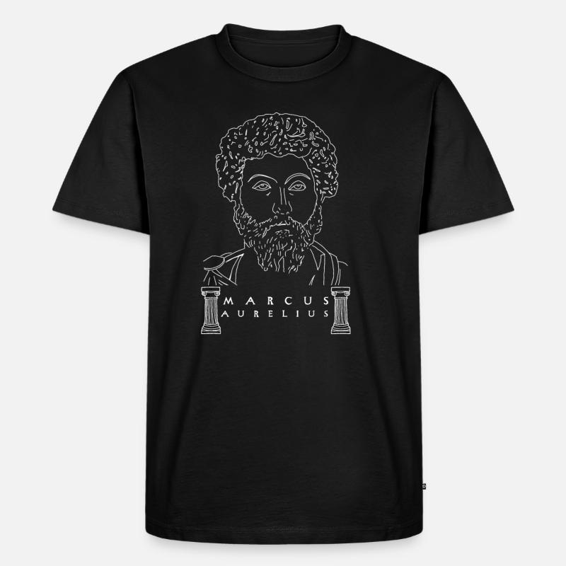 MARCVS AVRELIVS - Männer Premium Bio T-Shirt - Schwarz