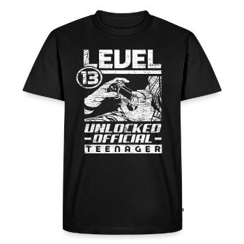 Adolescent du 13e anniversaire du joueur - T-shirt Premium bio Homme - noir - Devant - Nico (187cm)