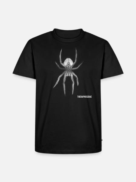 Vogelspinne spinne Insekt - Männer Premium Bio T-Shirt - Schwarz