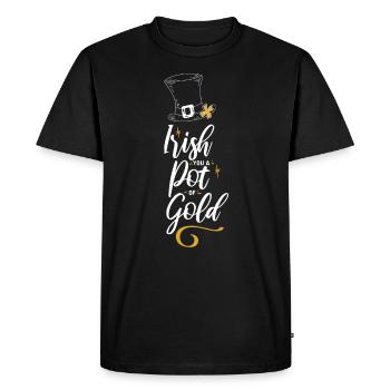 La gueule de bois irlandaise d’aujourd’hui demain - T-shirt Premium bio Homme - noir - Devant - Nico (187cm)