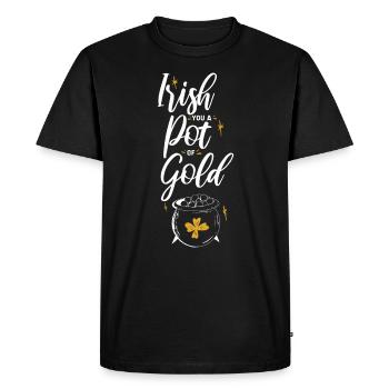 La gueule de bois irlandaise d’aujourd’hui demain - T-shirt Premium bio Homme - noir - Devant - Nico (187cm)