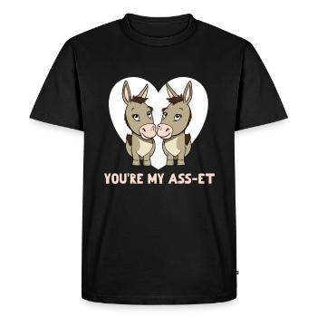 You're my Ass-et Valeintine's Day - Men's Premium Organic T-Shirt - black - Front - Nico (187cm)