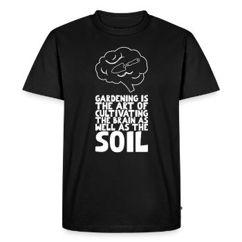 Paroles inspirantes de Gardner - T-shirt Premium bio Homme - noir - Devant - Nico (187cm)