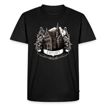Erfurt - Men's Premium Organic T-Shirt - black - Front - Nico (187cm)
