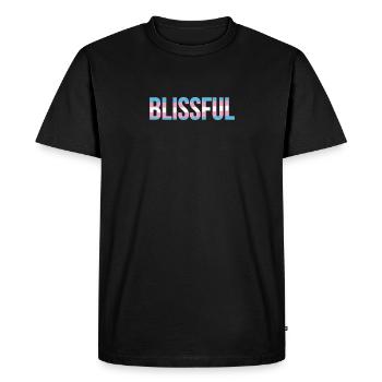 Heureux dans les couleurs de Trans - T-shirt Premium bio Homme - noir - Devant - Nico (187cm)
