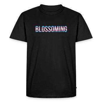 S’épanouir dans les couleurs de Trans - T-shirt Premium bio Homme - noir - Devant - Nico (187cm)
