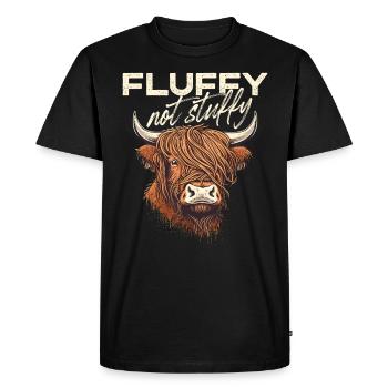 Vache moelleuse pas étouffante des Highlands - T-shirt Premium bio Homme - noir - Devant - Nico (187cm)
