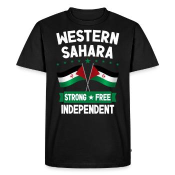 Sahara occidental - T-shirt Premium bio Homme - noir - Devant - Nico (187cm)