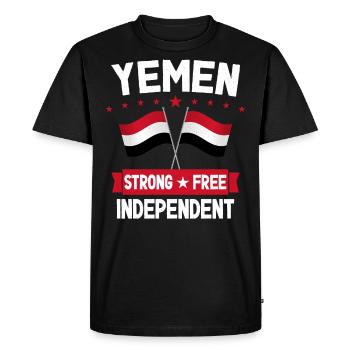 Yemen - Men's Premium Organic T-Shirt - black - Front - Nico (187cm)
