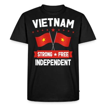 Vietnam - T-shirt Premium bio Homme - noir - Devant - Nico (187cm)